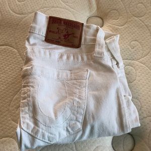 White brand new true religion skinny jeans